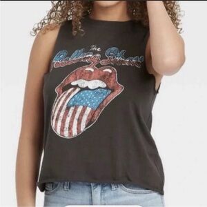 The Rolling Stones Graphic Muscle Tee- Patriotic